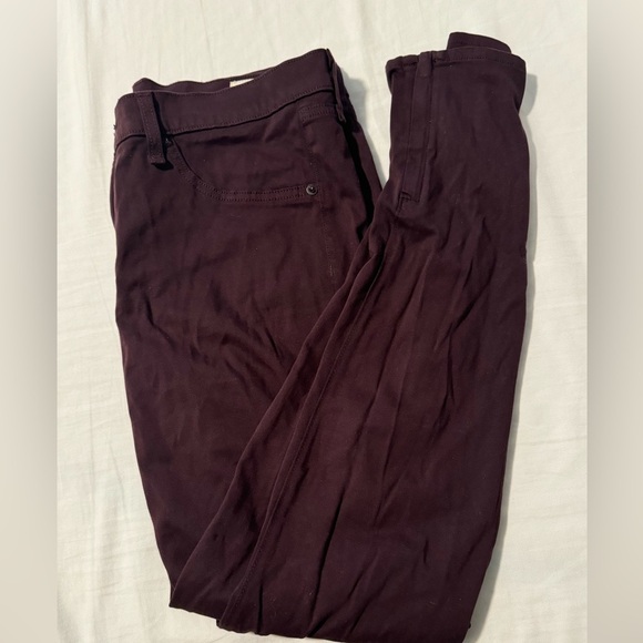 Rag & Bone Nordstrom Women's Wine zipper legging Skinny Jeans‎ 32 - Picture 2 of 6